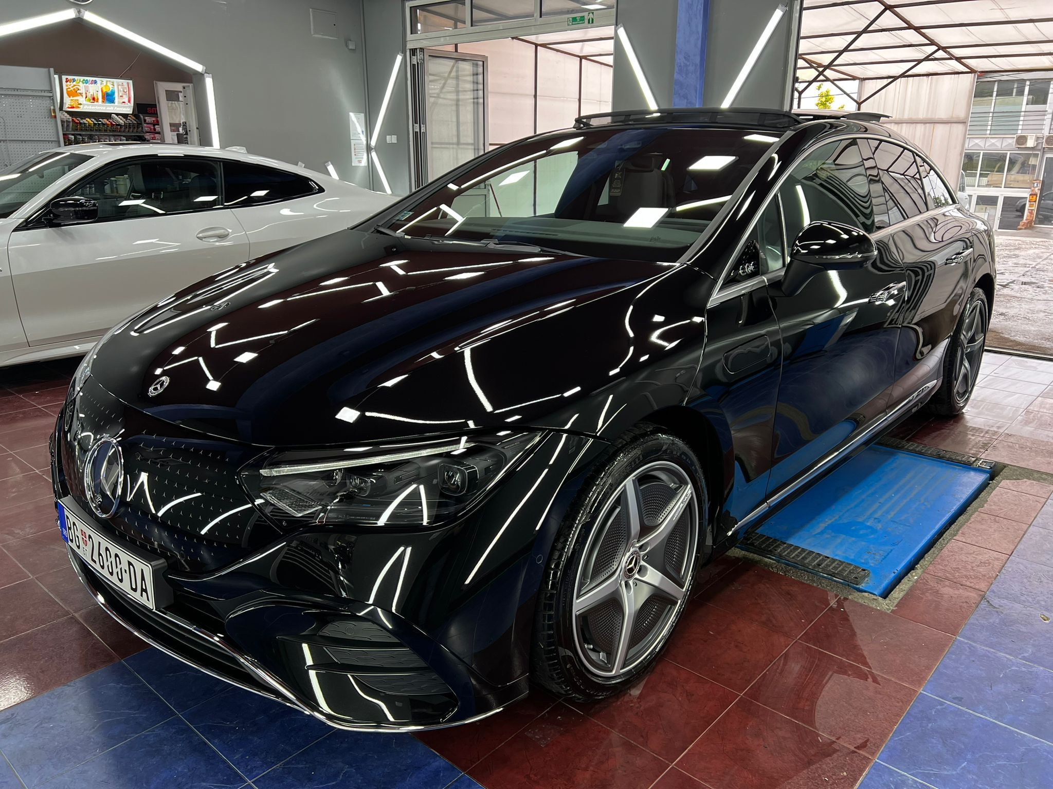 Renting an electric vehicle – Mercedes EQE